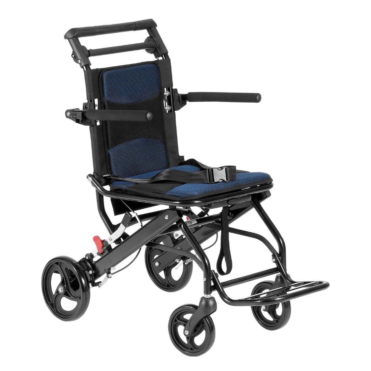 Leichter faltbarer Rollstuhl mit One-Touch-Faltsystem bis 100kg