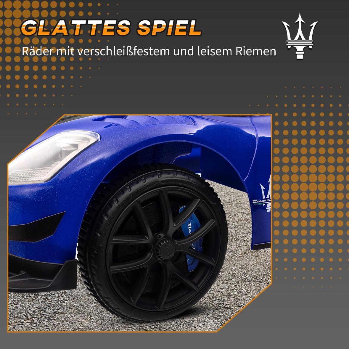Maserati GT2 Kinder Rutschauto mit Musik & Stauraum