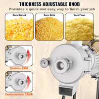 2in1 Elektrische Getreidemühle 3000W Nass- & Trockenmahlen