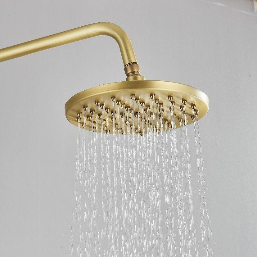 Retro Duschsystem Antik Messing Regendusche Handbrause