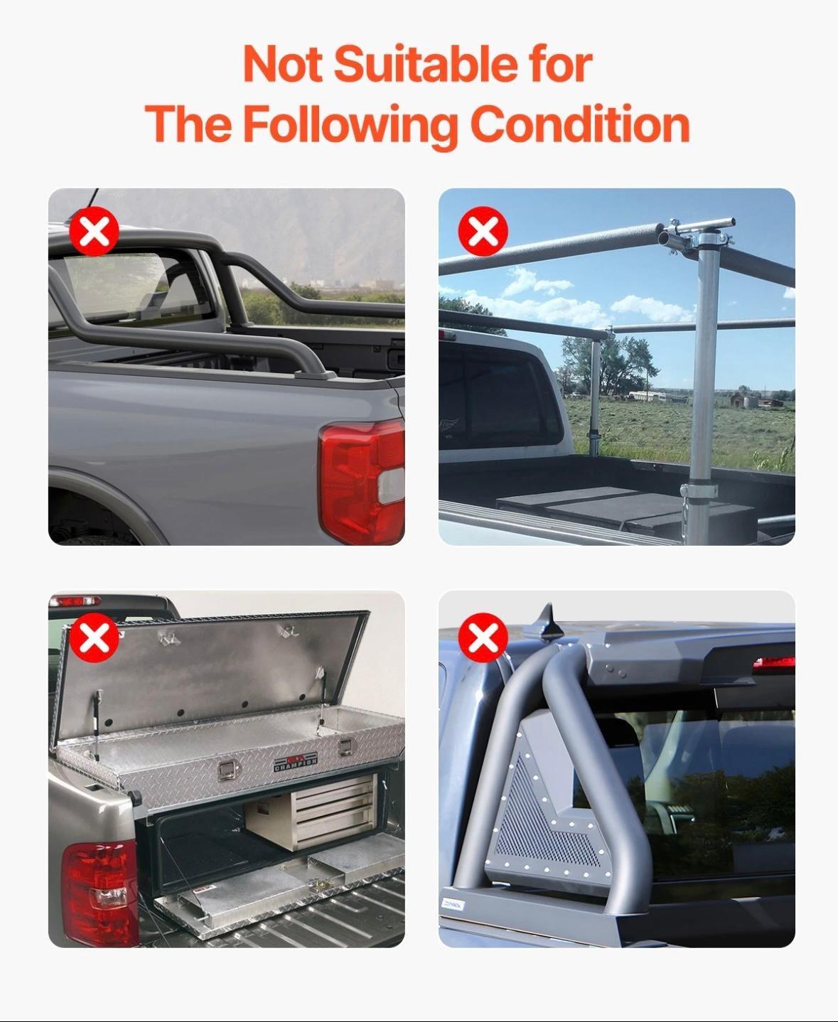 Pickup Ladeflächenabdeckung faltbar Toyota Tacoma 2016–2023