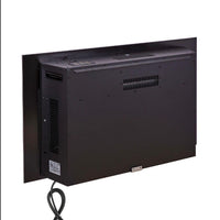 Elektro Wandkamin mit Glasfront LED Feuerillusion 1800W