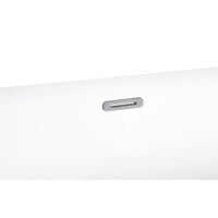 Freistehende Badewanne 160 cm Schwarz Oval