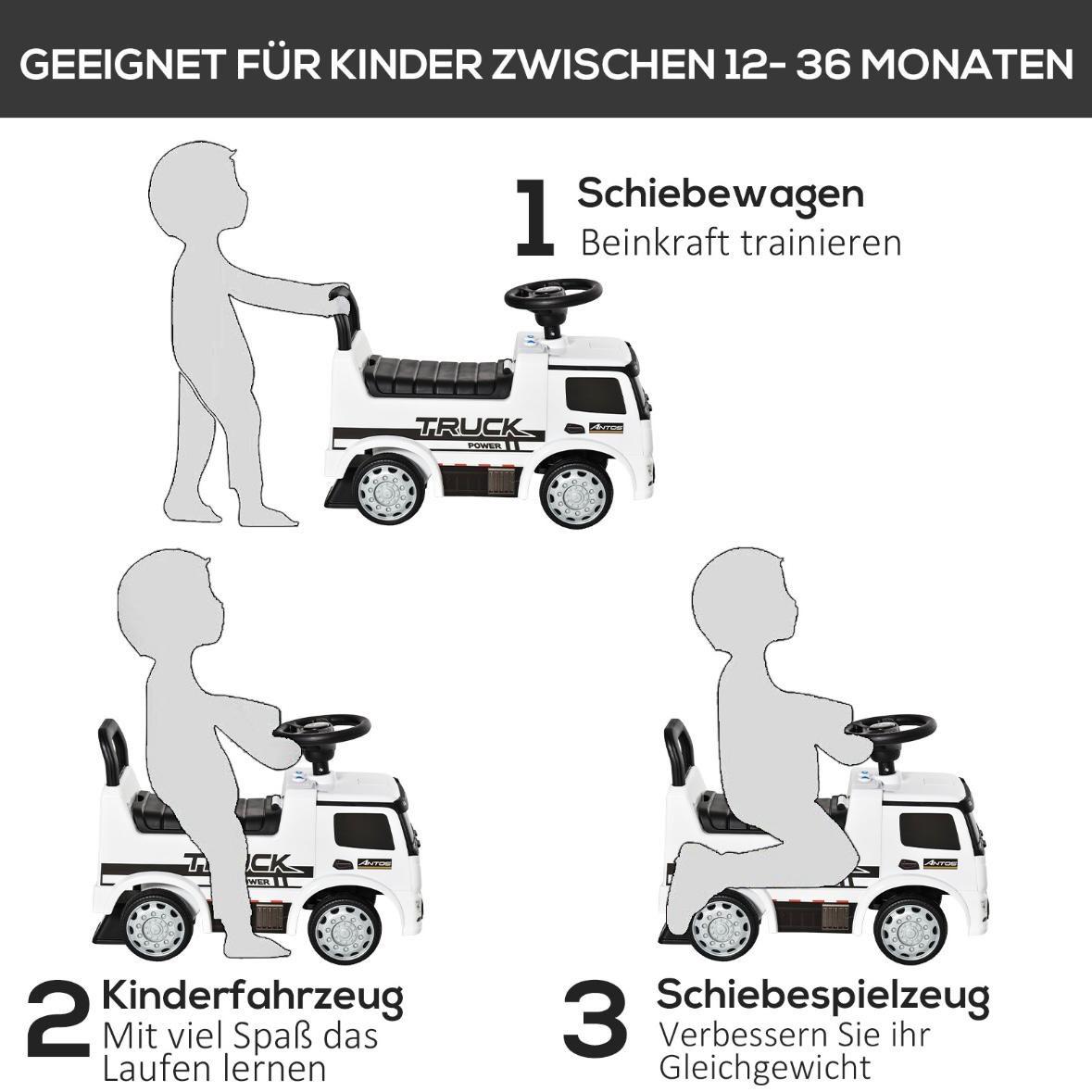 Mercedes-Benz Kinder Rutschauto 3in1 mit Schiebefunktion
