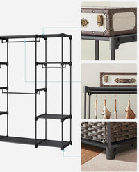 Kleiderschrank/Kleiderständer mit 4 Fächern platzsparend & modern