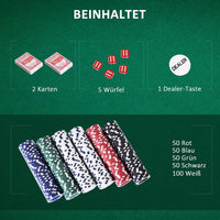 Pokerkoffer Set 500 Chips – Casino Komplettset