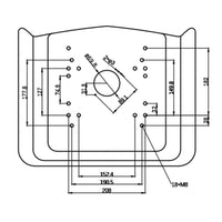 Traktorsitz Sitzschale Universal PU Metall ohne Unterbau