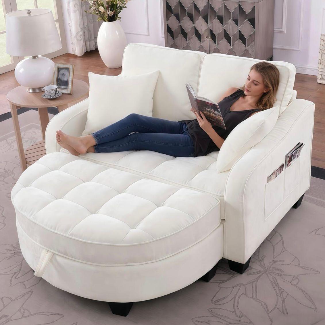 Modulares Schlafsofa 2in1 mit Schlaffunktion Beige