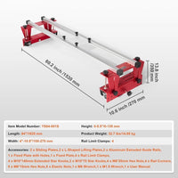 Frässchlitten Holz 1625mm Oberfräse