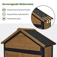 Gartenschrank Holz Geräteschrank Gerätehaus Werkzeugschrank