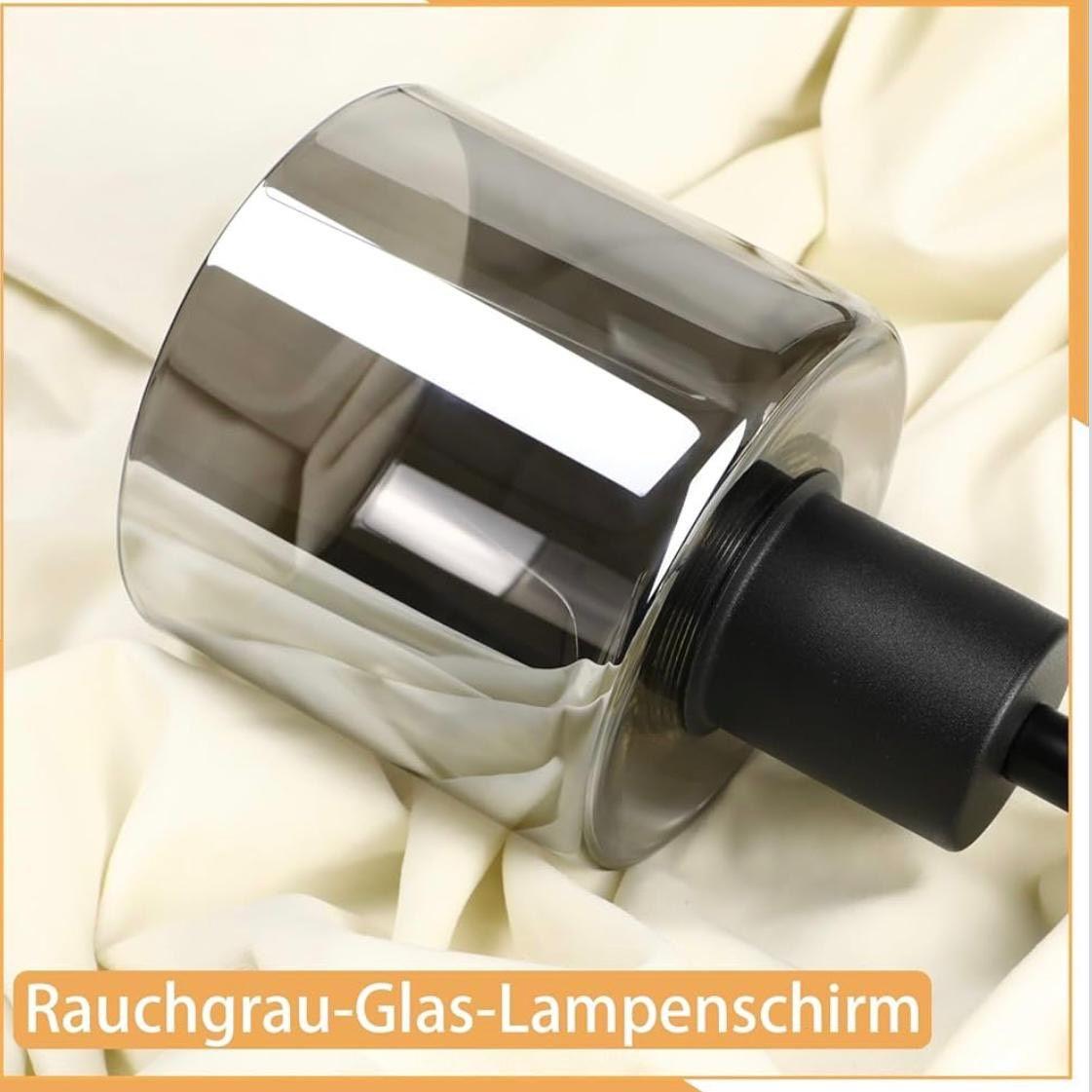 Pendelleuchte Vintage Rauchglas E27 Hängelampe Industrial Design