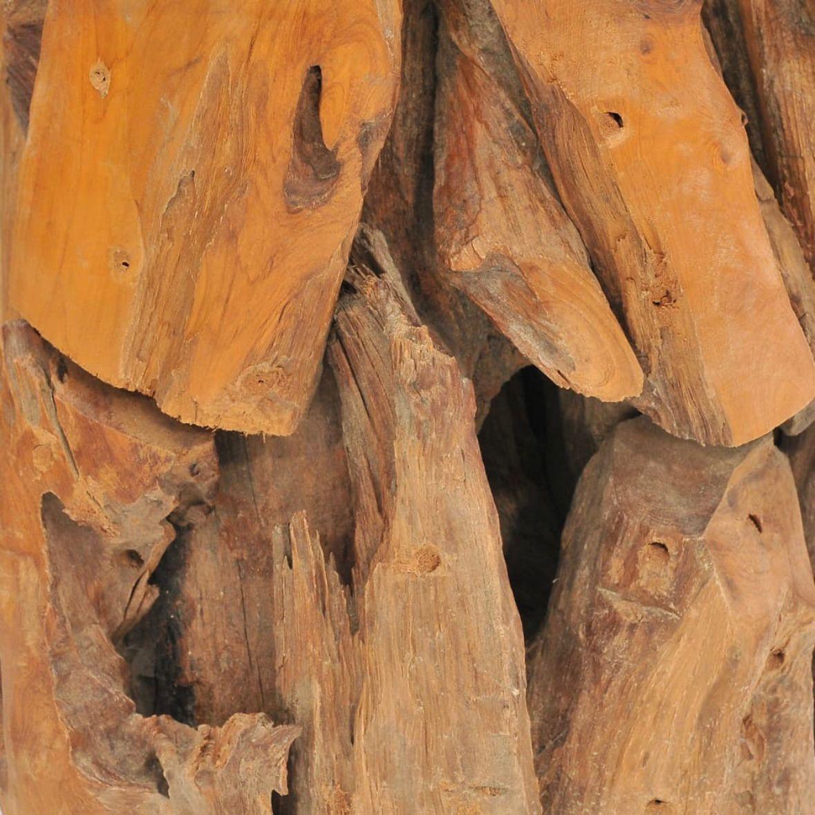 Couchtisch Teak Treibholz mit Glasplatte