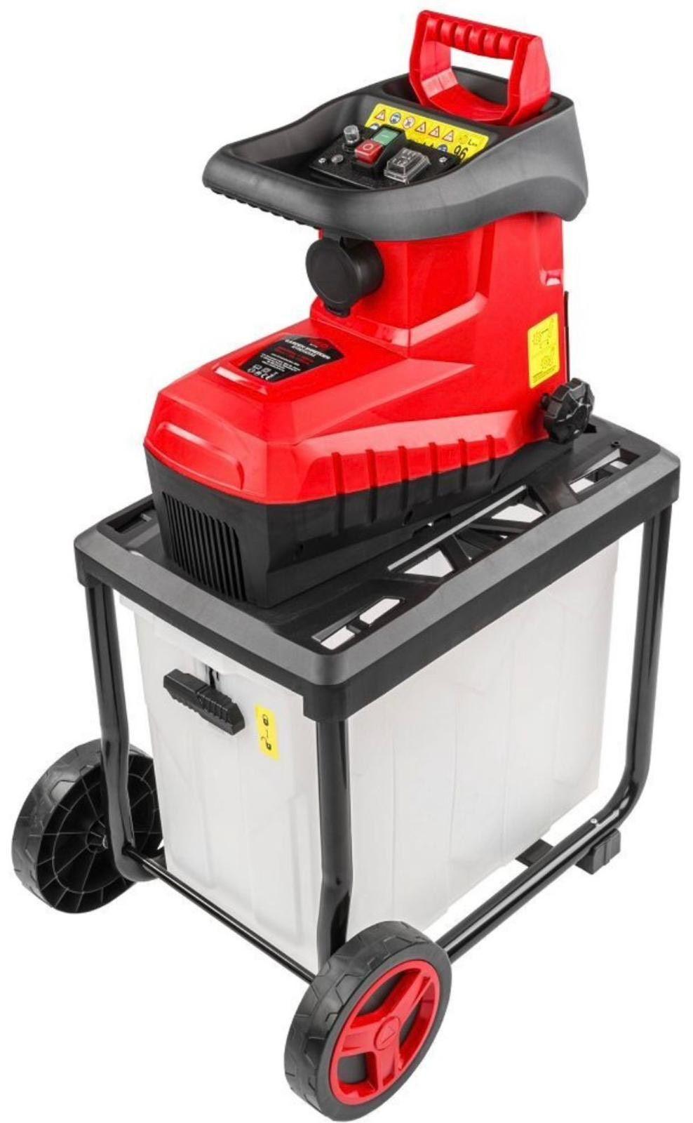 Elektro Gartenhäcksler 3000W Asthäcksler Leise Fräswerk 60L