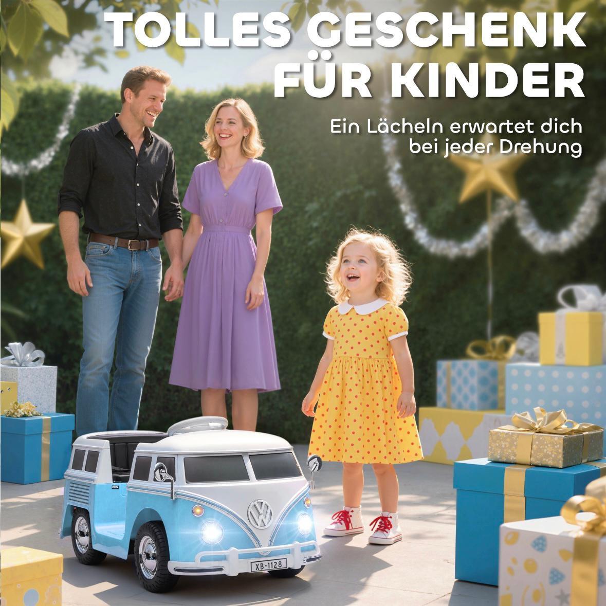 Volkswagen T1 Camper Kinder Elektroauto 12V mit MP3 & Licht