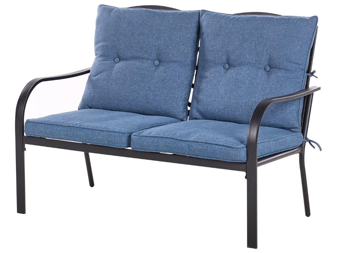 4tlg Gartenset mit Sofa Sessel & Couchtisch Polyratten-Optik
