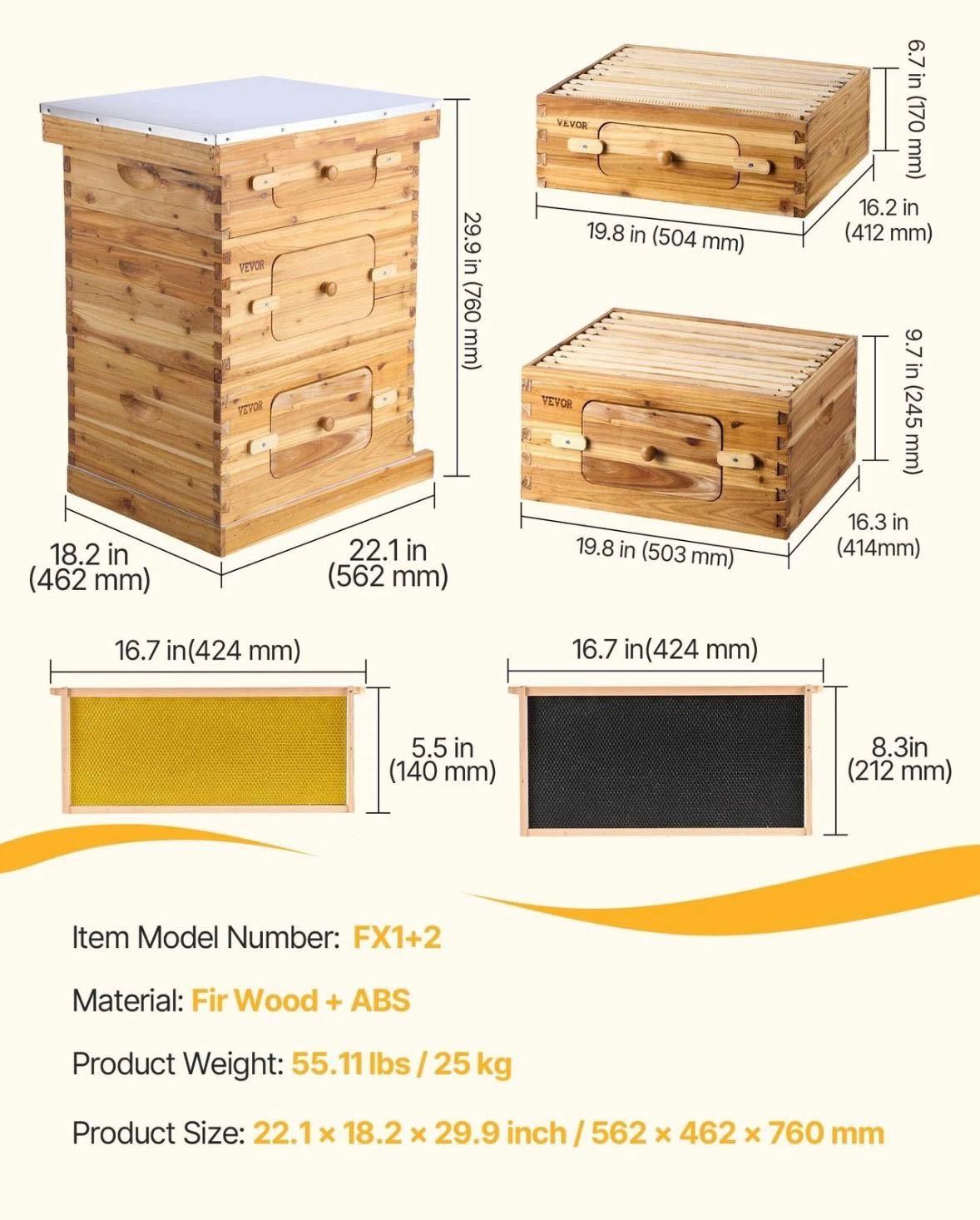Bienenstock aus Massivholz – robust & wetterfest