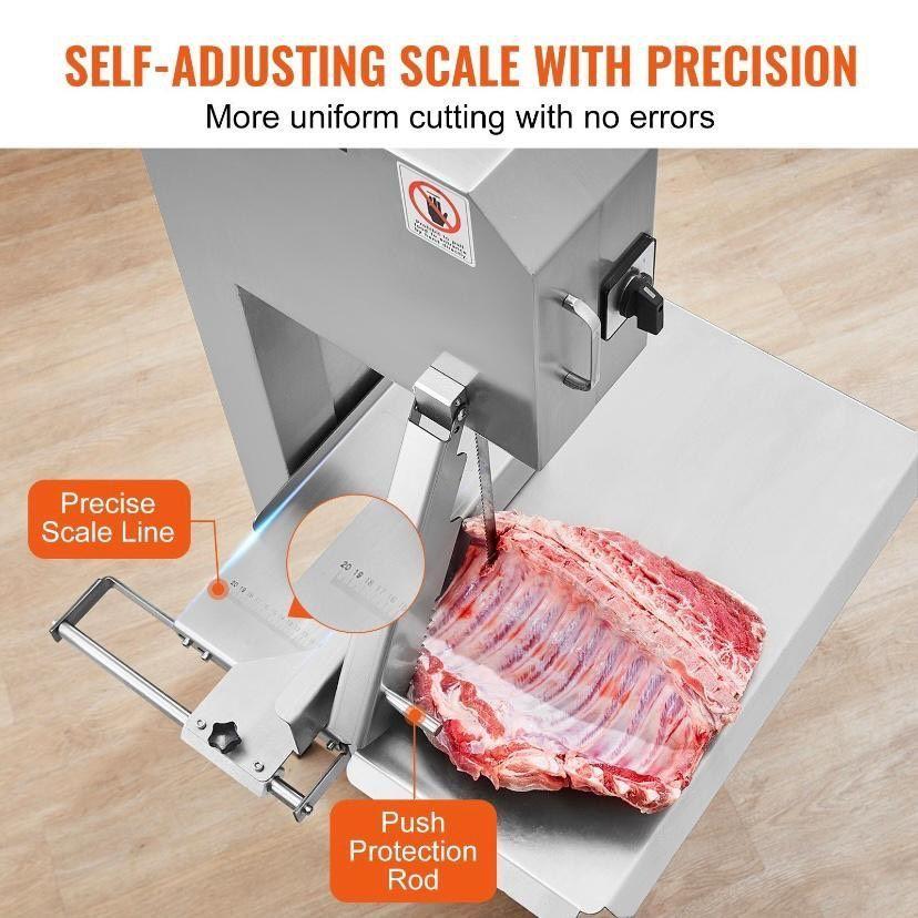 Elektrische Knochensäge 2200W Edelstahl Fleisch- & Knochensäge