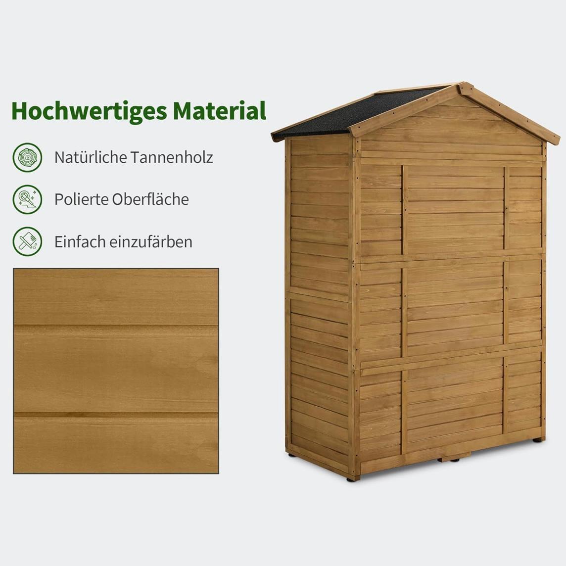 Gartengerätehaus Holz Gartenschrank Geräteschrank Schrank