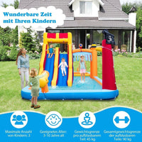 Wasserpark Kinder Hüpfburg mit Rutsche & Kletterwand