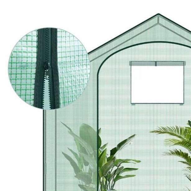 Foliengewächshaus 200×80×200cm Garten Gewächshaus