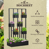 Hochbeet Pflanzkasten mit Rankhilfe Tannenholz