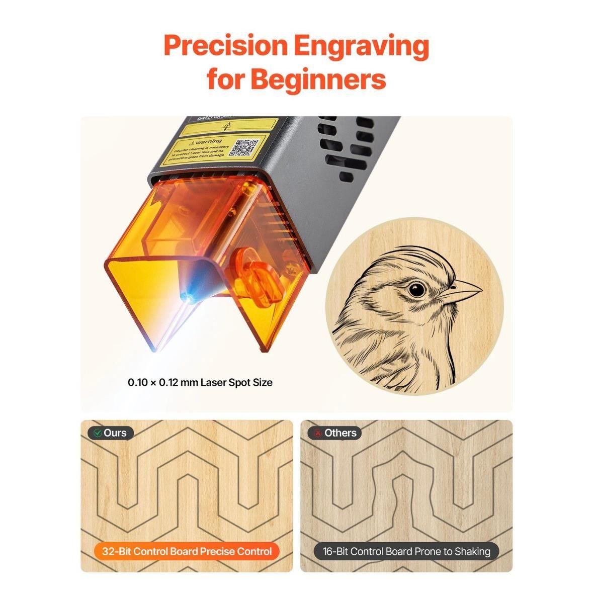 Lasergravierer 10W mit Schutzgehäuse (Klasse 1) präzise & sicher