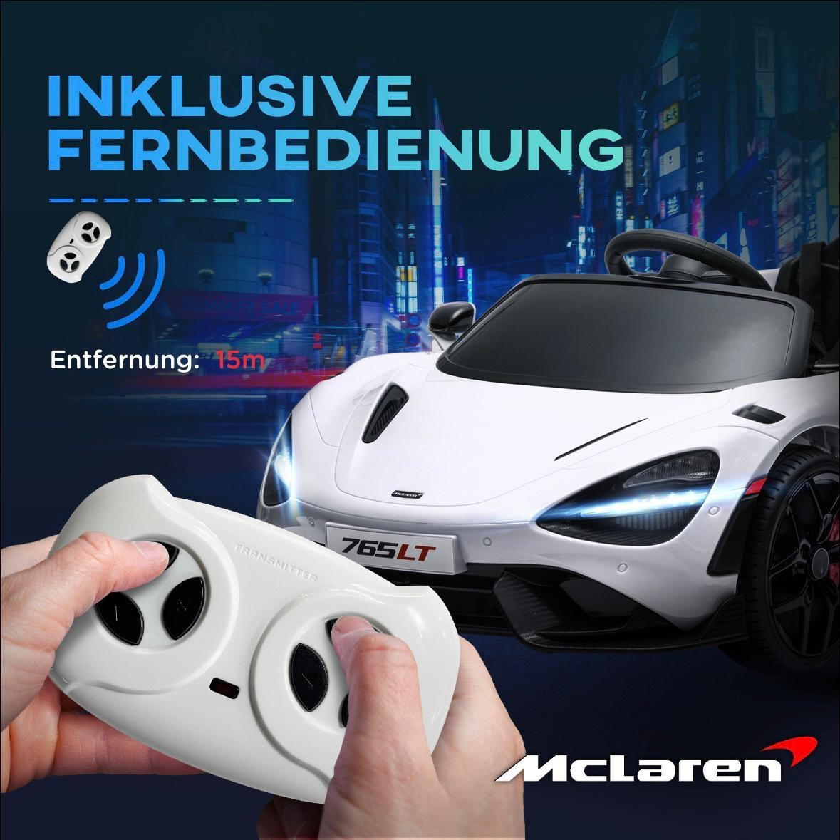 McLaren 765LT Kinder Elektroauto 12V mit Fernbedienung