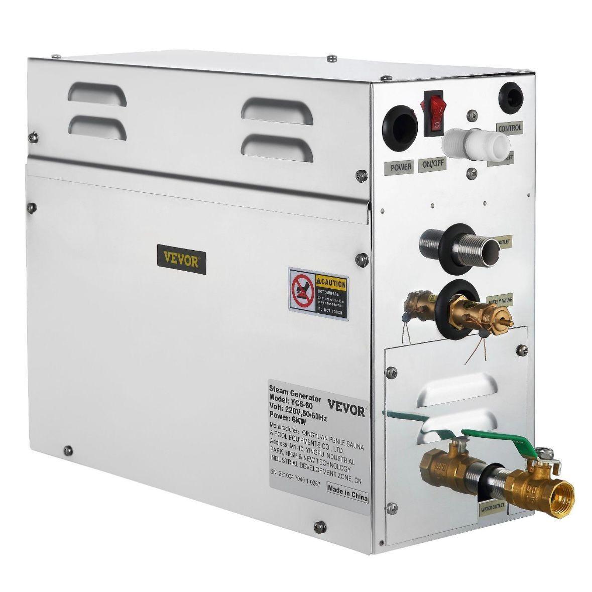 6kW Dampfgenerator für Dampfdusche & Sauna mit LED-Steuerung