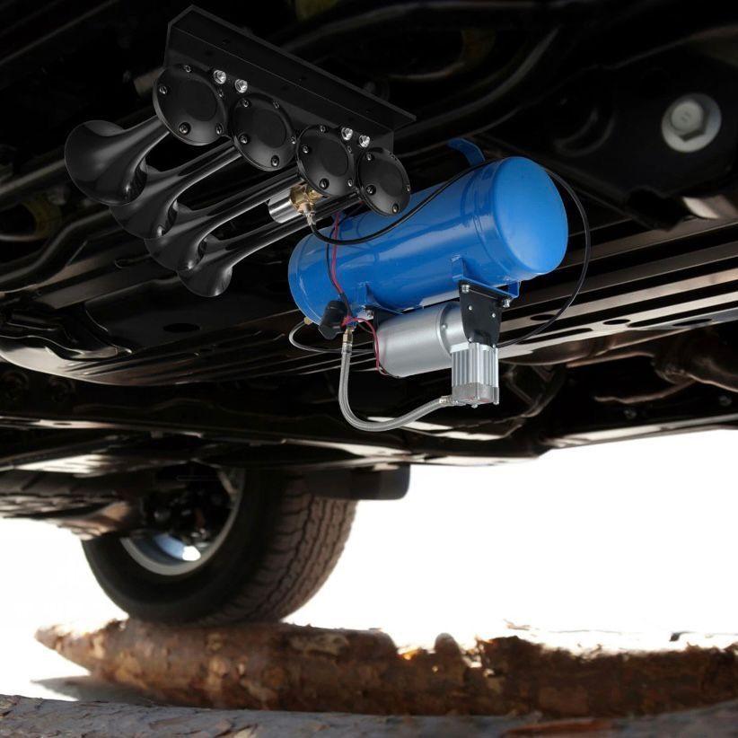 12V Luftkompressor 6L Tank 190W Druckluft Kompressor Auto LKW