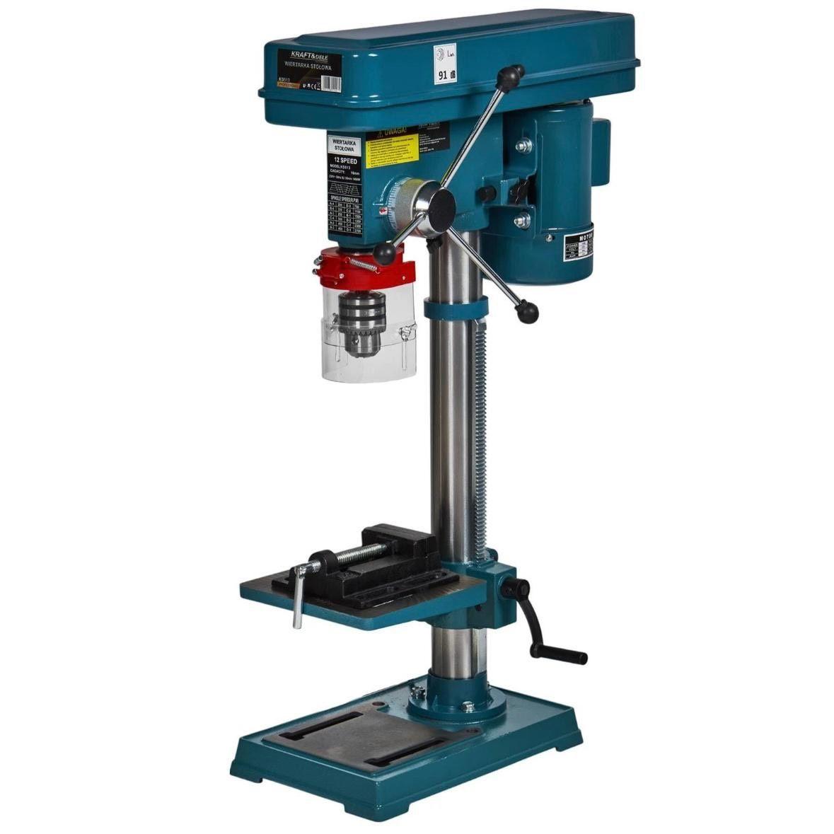 Säulenbohrmaschine 1450W Tischbohrmaschine 12 Gänge 16mm Bohrfutter