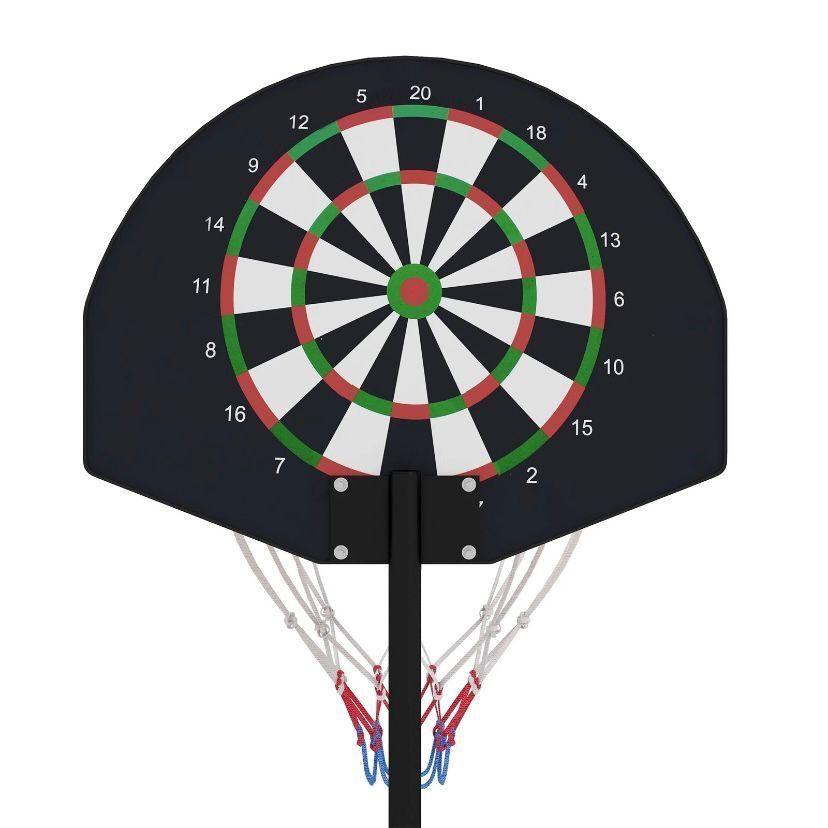 Basketballkorb mit Ständer & Dartscheibe