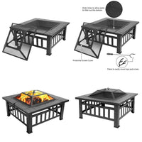 Feuerstelle Grill 2in1 Feuerschale 81cm Garten Terrasse