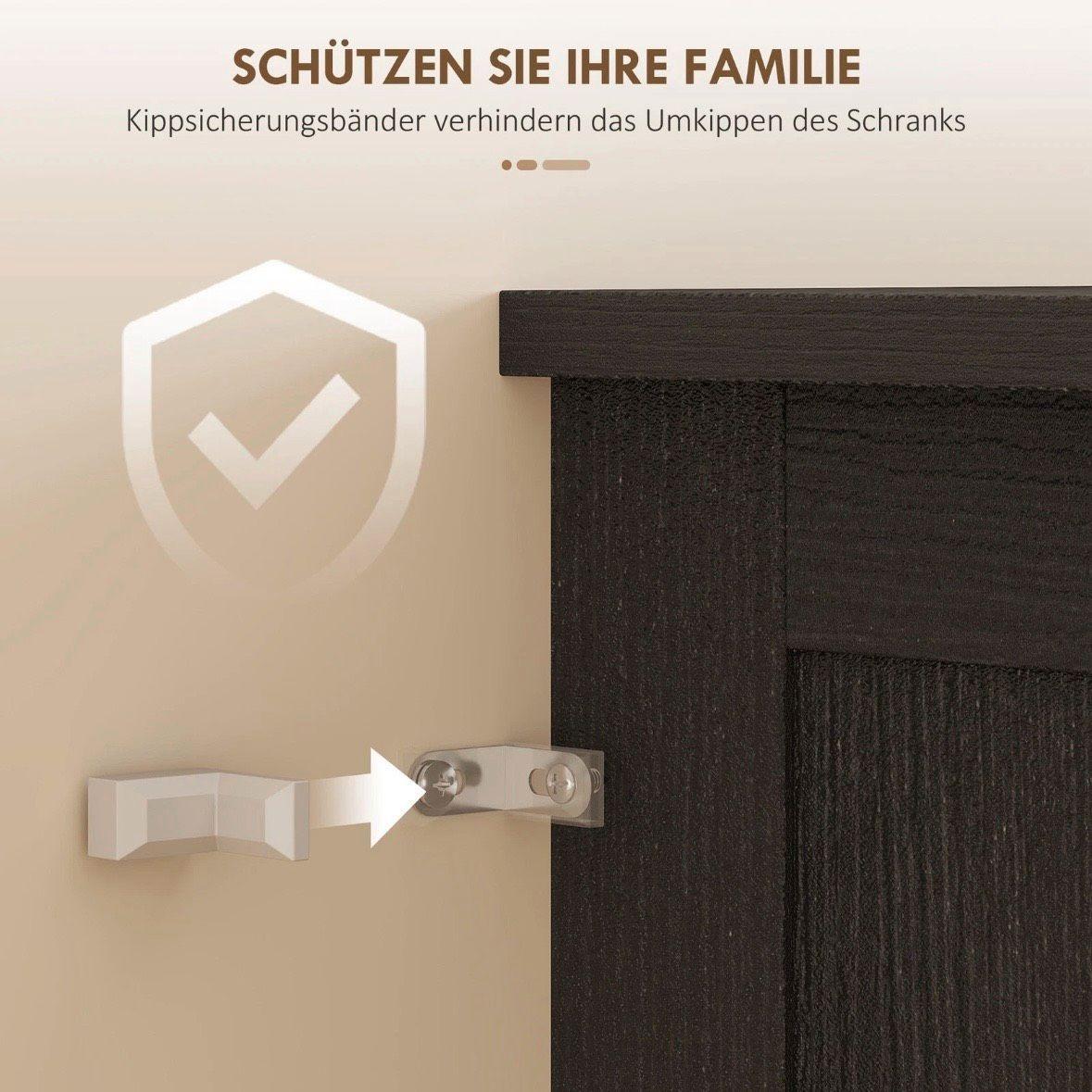 Küchenschrank Buffet schwarz