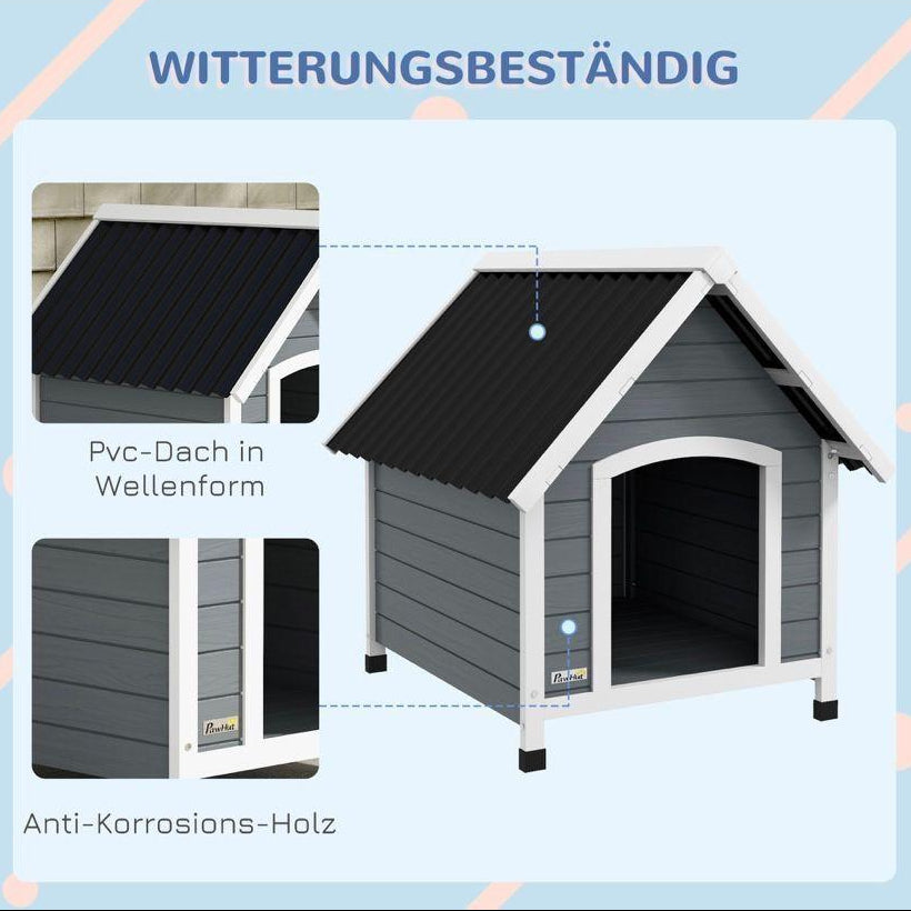 Hundehütte Holz wetterfest