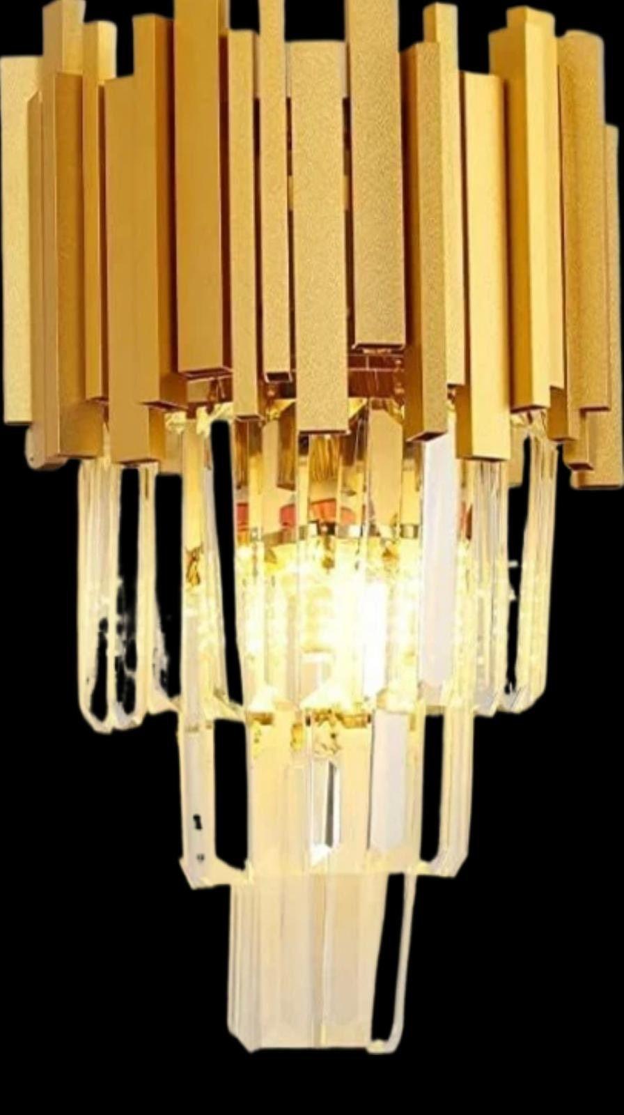 Kristall Wandleuchte Gold LED 40W Modern