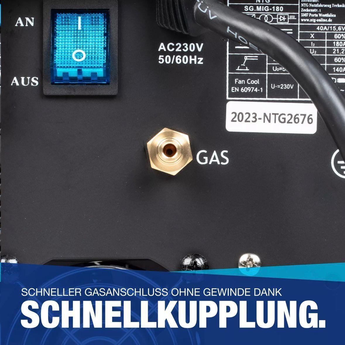 MIG MAG MMA Schweißgerät 180A Inverter