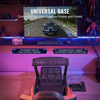 Racing Simulator Cockpit mit Sitz Lenkradständer verstellbar