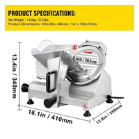 Elektrische Fleischschneidemaschine 200W präzise & vielseitig