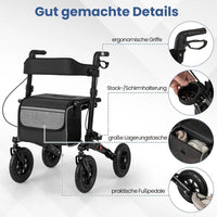 Faltbarer Rollator höhenverstellbar bis 140kg