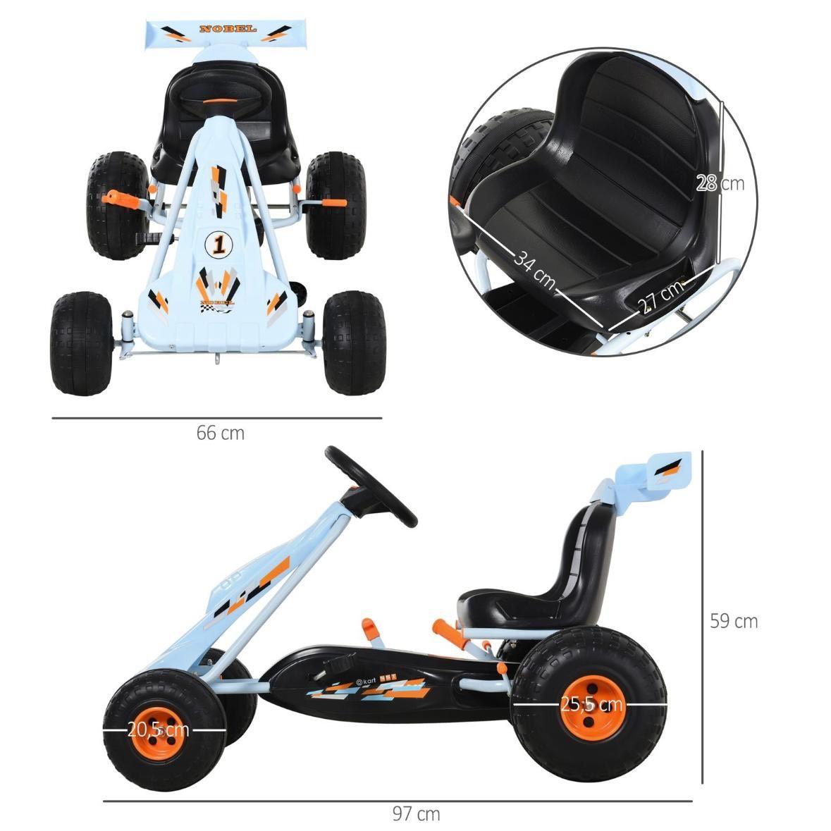 Kinder Go-Kart Pedal Robustes Tretauto Indoor & Outdoor