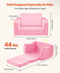 Multifunktionales 2-in-1 Kindersofa – Mini-Couch & Schlafbett
