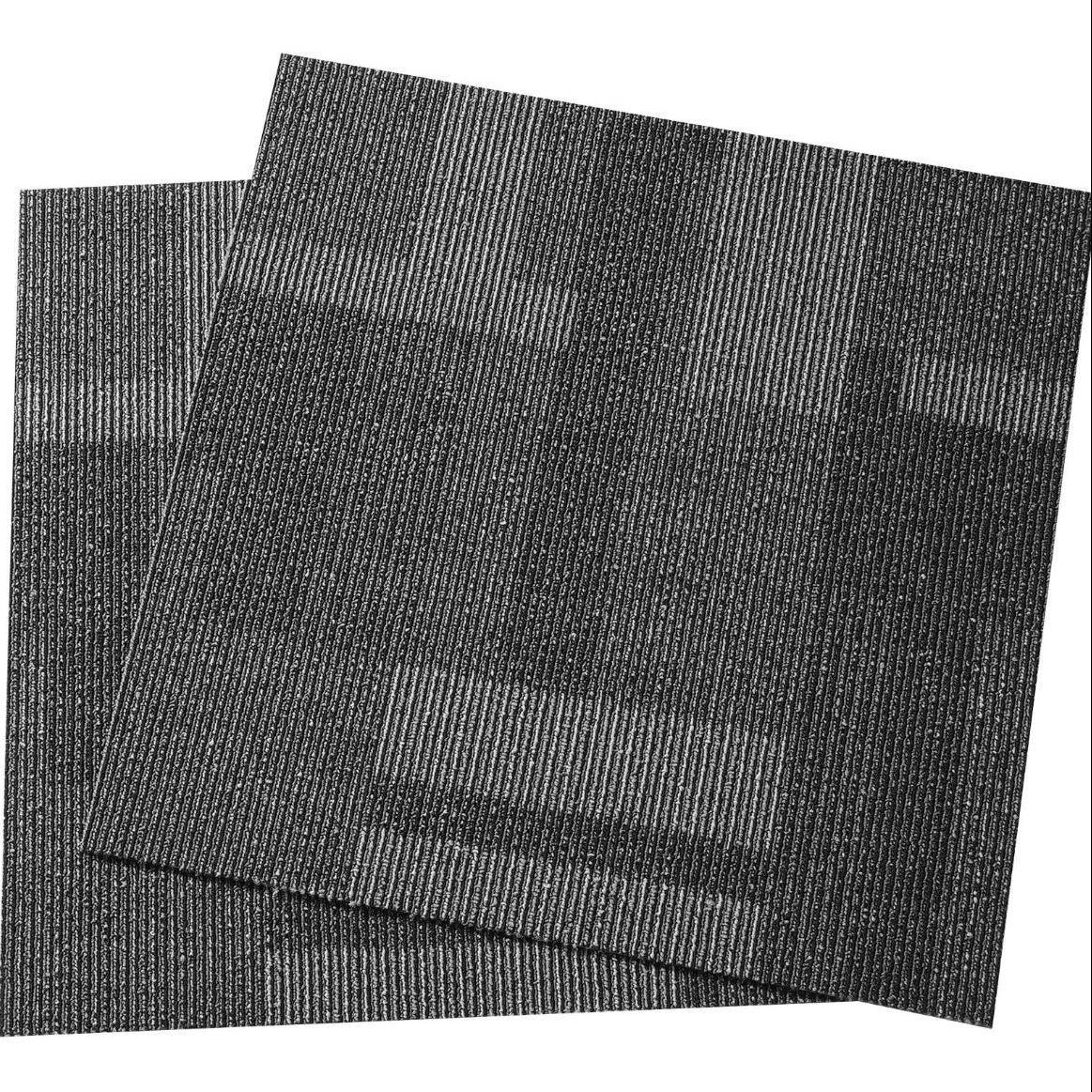 Teppichfliesen 24er Set Grau 61×61cm