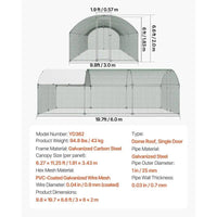 Hühnerstall 3x6m Freilaufgehege Geflügelstall