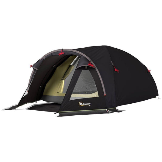 Camping Tunnelzelt für 2–4 Personen mit Wohnbereich