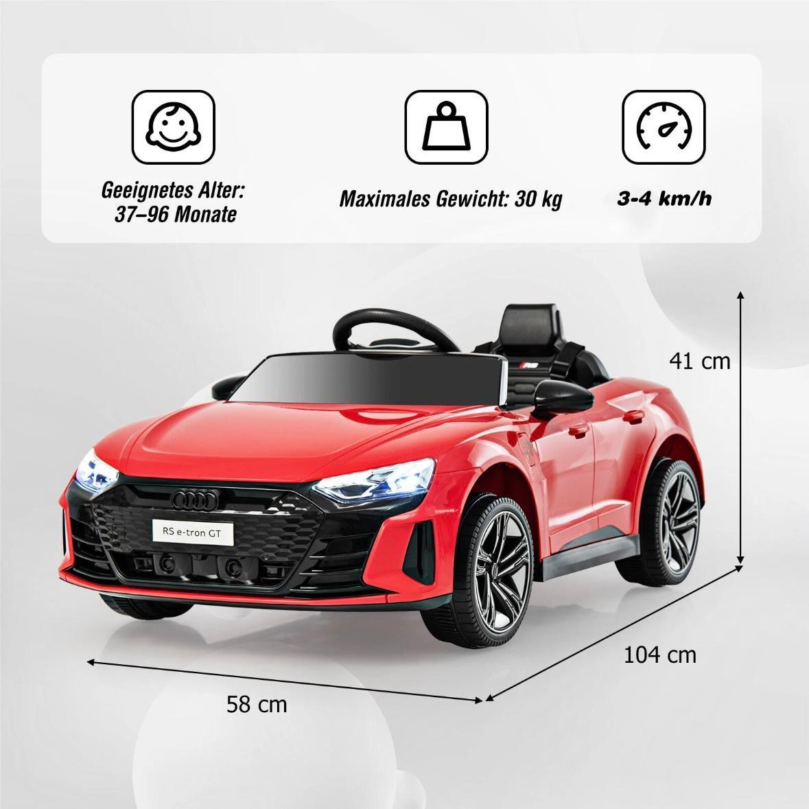Audi RS GT Kinder Elektroauto 12V mit Fernbedienung