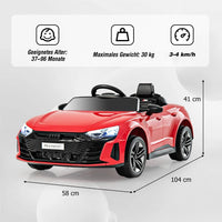 Audi RS GT Kinder Elektroauto 12V mit Fernbedienung