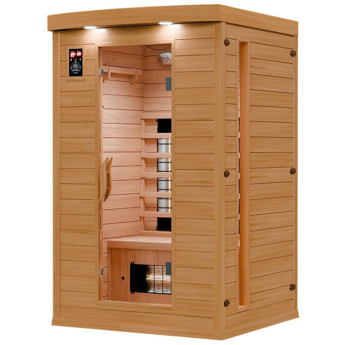 Infrarotkabine 1–2 Personen mit Vollspektrumstrahlern & LED-Therapie