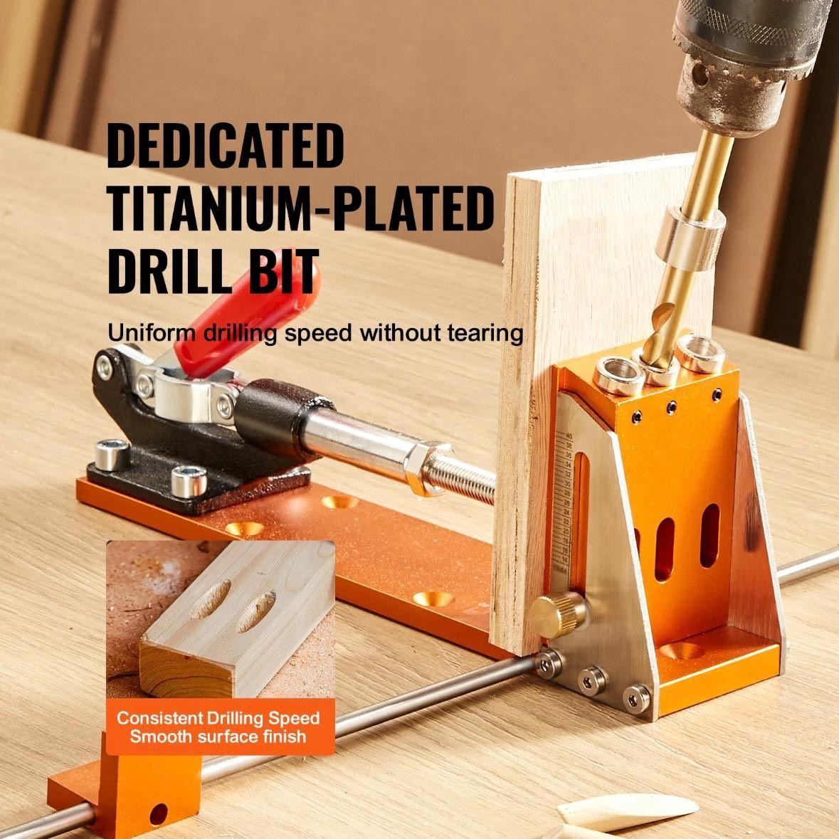 Taschenloch-Bohrschablonen Set Holzverbindungen Präzisions Bohrhilfe