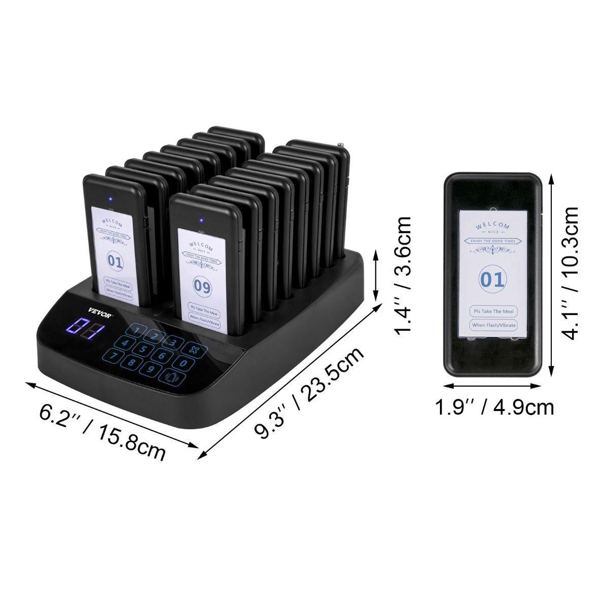 16x Drahtloses Pager-System Restaurant Funkrufanlage