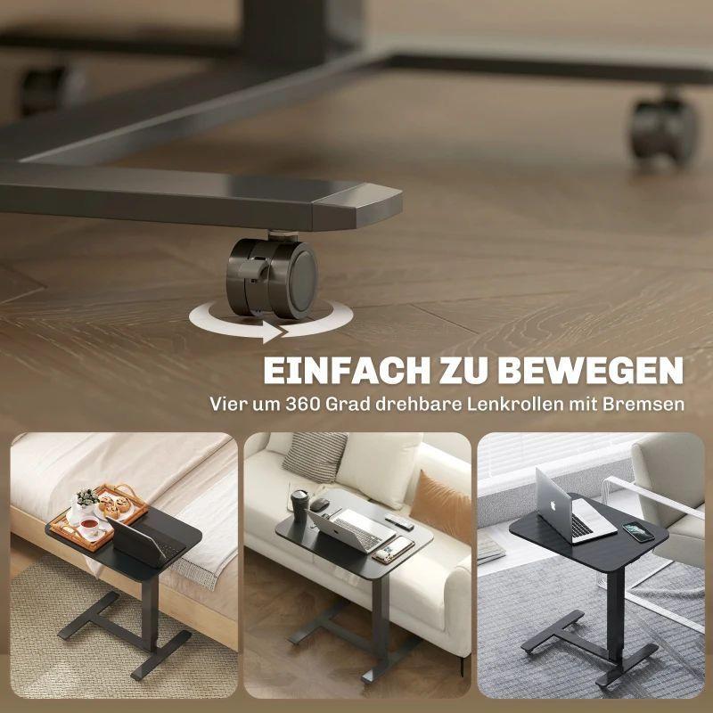 Laptoptisch höhenverstellbar C Tisch Beistelltisch Rollen Stehpult